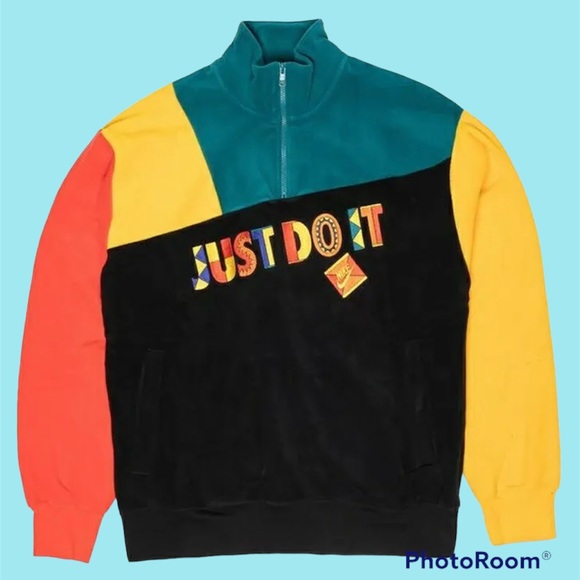 Nike Other - NIKE JUNGLE REISSUE JUNGLE FLEECE PULLOVER 1/4 ZIP MENS XXL CW1341-010 NWT